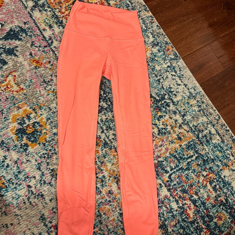 Lululemon Coral High-Waisted Leggings